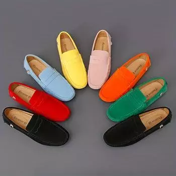 Men s moccasins, driving shoes, comfortable non-slip synthetic leather shoes on spring and summer 38 небесно-голубой