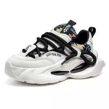 Men s new spring 2025 student lightweight and stylish versatile sports casual shoes men thick sole wear-resistant dad shoes 39