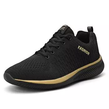 Men s new summer breathable mesh casual shoes non-slip lace-up soft sole sneakers walking light men sneakers 35