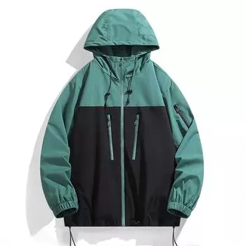 Men s Outdoor Hard Jacket, Windproof And Waterproof, For Hiking, Mountaineering, Single-layer Raglan Sleeve Windbreaker XXXL