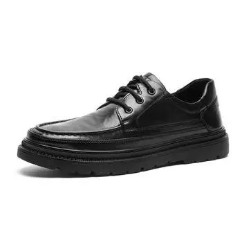 Men s Oxford shoes Brogues patent leather men s office shoes formal shoe formal lace-up heightened black leather shoe 38 чёрный