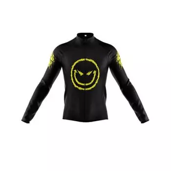Men S Polyester Cycling Jacket with Zipper, Knit Fabric, Skinny Fit - Long Raglan Sleeve, Mandarin Collar, Pocket Detail - Four Seasons Out S