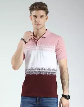 Men s Regular Fit Striped Polo T-Shirt | Half Sleeve | Collared Neck | Casual Wear T Shirt for Men s M