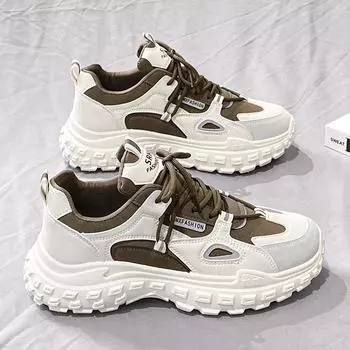 Men s Shoes 2024 New Style Men s Height Increase Small White Sports Shoes Casual Shoes Loafers Shoes 39 хаки