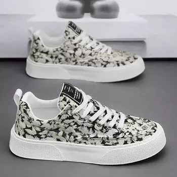 Men s Shoes 2025 New Low Help a Slip-on Korean Version of the Trend All-in-one Anti-slip Thick Sole Sports tide Shoes 40 чёрный