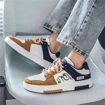 Men s Shoes 2025 New Student Trend Everything Sports Niche Design Japanese Casual Board Shoes 42 синий