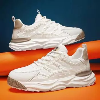 Men s shoes 2025 new summer sports and leisure shoes men s mesh breathable trendy shoes versatile mesh shoes trendy dad shoes 39