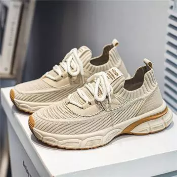 Men s shoes 2025 summer new breathable non-slip wear-resistant casual shoes versatile fashion trend sports mesh dad shoes 39