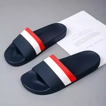 Men s Shoes 36-46 Simple Comfortable Slippers Outdoor Light Sandals Summer Specials Beach Non Slip Bathroom Women s Casual Shoes 36 чёрный