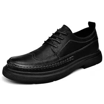 Men s Shoes Autumn Leather Shoes 2025 Leather Shoes Men s Business Leather Shoes Shoes 38