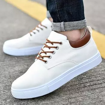 Men s Shoes Autumn Men s Sneakers White Board Shoes Canvas Shoes Spring Circulation Men s Tennis Flat Shoes Zapatos Hombe 44