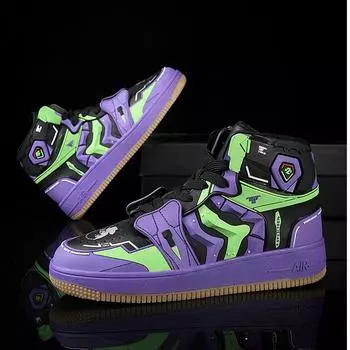 Men s shoes High-top board shoes Couple men s basketball shoes Casual sports shoes Fashion trendy shoes 2025 36