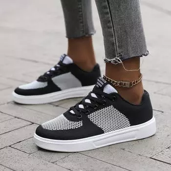 Men S Shoes Large Size Fly-Woven Shoes Korean Version Of Sports Fashion Men S Skateboard Shoes Jogging Trendy Men 36