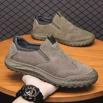 Men s Shoes New Breathable Work Safety Shoes Trendy Versatile Non-slip Sports Comfortable Eva Insoles Rubber Upper 39