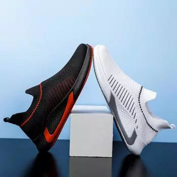 Men s Shoes New Men s Casual Shoes Breathable and Comfortable Sports Shoes Students Soft Bottom Non-slip Running Shoes Men 39