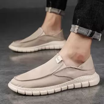 Men s shoes one pedal old Beijing cloth shoes lazy shoes men s canvas shoes breathable casual shoes 39
