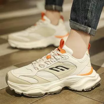 Men s shoes platform dad shoes spring 2024 light and comfortable soft-soled sports shoes men s ins tide casual trendy shoes 39