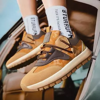 Men s shoes Sneakers Men s spring and autumn casual retro trendy four-season shoes platform teen dad running shoes 39