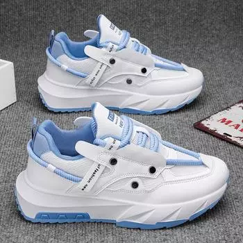 Men s Shoes Spring 2025 New Mesh Breathable Dad Shoes Niche Versatile Athleisure Men s Platform Sole Climax Shoes 39