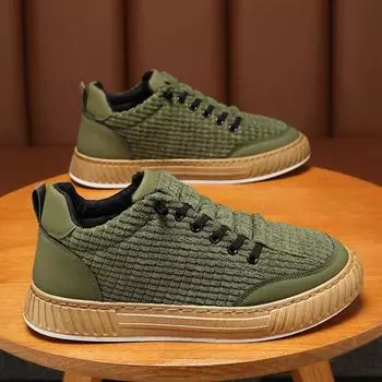 Men s Shoes Spring New Breathable Slip-on Velvet Trend All Sports Casual Board Shoes 40 чёрный