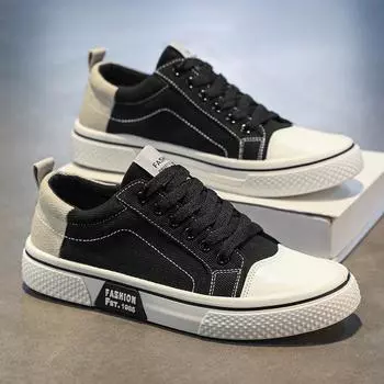 Men s shoes spring new breathable versatile canvas shoes men s soft-soled casual sports trend fashion skateboard shoes 39