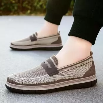 Men s shoes spring new casual shoes lazy one pedal dad shoes versatile single shoes 39