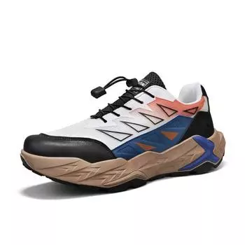 Men s shoes spring thick sole non-lace street snap sports shoes youth men travel leisure outdoor trendy shoes 39