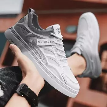 Men s Shoes Summer Breathable Thin Mesh Deodorant Casual Little White Board Shoes Net Shoes Versatile Sports Trendy Zapatos 39