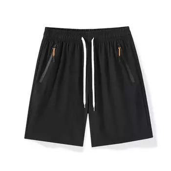 Men s Shorts, Summer Quick Drying Ice Silk, Breathable and Loose Fit for Fitness and Outdoor Running, Beach Pants XXL чёрный