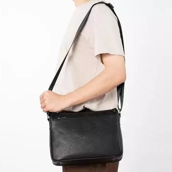 Men s Simple Genuine Leather Crossbody Bag Head Layer Cowhide Casual Fashion Shoulder Bag Large Capacity Business Bag чёрный