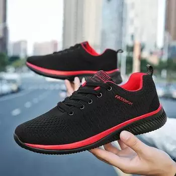Men s Sneakers Black Casual Comfortable Knitted Sports Shoes Breathable Comfortable Running Fitness Shoes Mens Sports Shoes 39