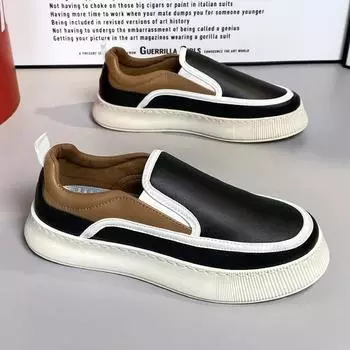 Men s Sneakers Luxury Walking Shoes for Men Breathable Comfy Driving Shoes Male Slip Business Casual Shoes zapatillas de hombre 39 чёрный