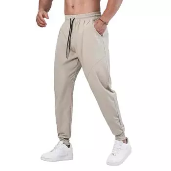 Men s Sports Casual Jogging Trousers Lightweight Hiking Pants Outdoor Pant XXXL бежевый