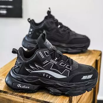 Men s sports shoes 2024 autumn casual versatile mecha mesh dad shoes double mesh casual running shoes men 39