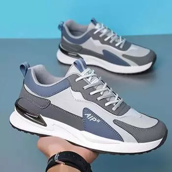 Men s Sports Shoes 2024 Spring/Summer New Trendy Shoes Men s Casual Upper Running Daily Men Sneakers Shoes Forrest Gump 39 серый