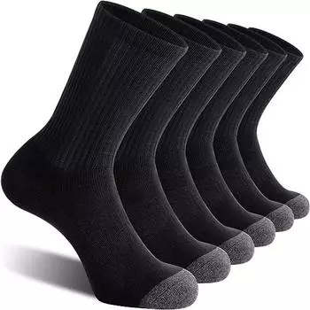 Men s Spring and Autumn Basketball High Rubber Breathable High Socks 1 pair чёрный