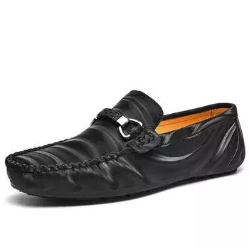 Men s spring and summer new non-slip light driving work shoes men s shoes sports casual men s leather shoes 40