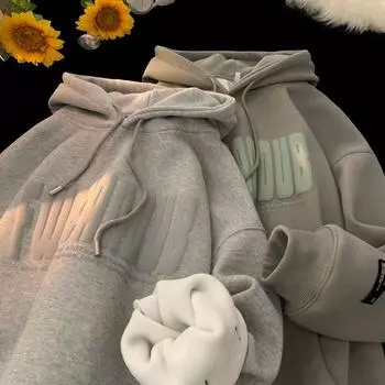 Men s Spring Autumn and Winter Plus Size Warm Thin Fleece Sweatshirt Jacket Casual Pullover Hooded Long Sleeve Comfortable Jacket 3XL