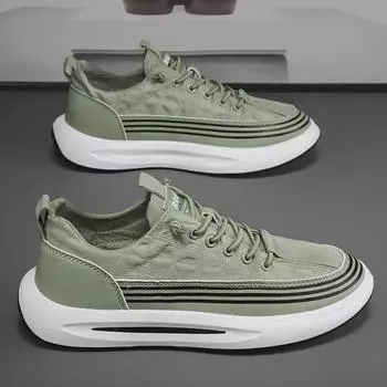 Men s Summer 2024 Ice Silk Breathable Slip-On Casual Sports Shoes 40 чёрный