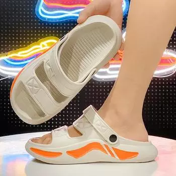 Men s Summer Outdoor Non-Slip Two-Wear Soft-Feel Sandals
