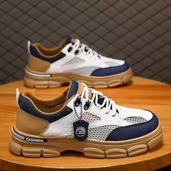 Men s Summer Wading Shoes Quick Drying Large Mesh Hollow Breathable Casual Sports Shoes 39