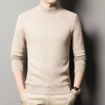 Men s Sweater Basic Thick Bottoming Shirt In Autumn and Winter Men s Casual Sweater Men s Sweater. M