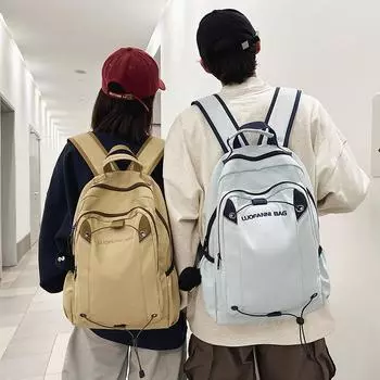 Men s Travel Backpack Student Schoolbag Women s Backpack Nylon Schoolbag Small чёрный