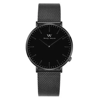 Men s Watch Simple Men s Watch 20mm Replacement Leather Strap Simple Design Watch Case Size 42mm [Product]