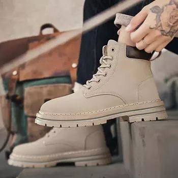 Men s Winter Boots Offer Safety Work Shoes Mens Shooes Military Man Tactical Boots Men Motorcycle Boot Ankle Snow High Army 39