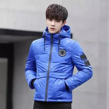 Men s Winter Large Size Warm Loose Casual Short Hooded Zip Cardigan Lapel Jacket Outdoor Sports Tops 3XL