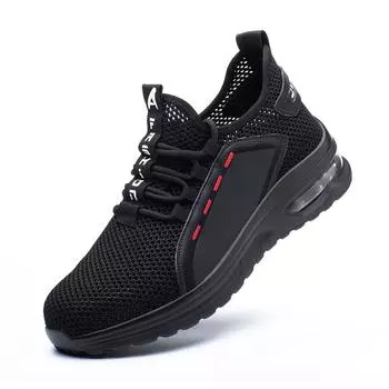 Men s Work Shoes Light Breathable Safety Shoes Man Steel Toe Anti Smash Puncture Proof Work And Safety Shoes Men s Sports Shoes 37
