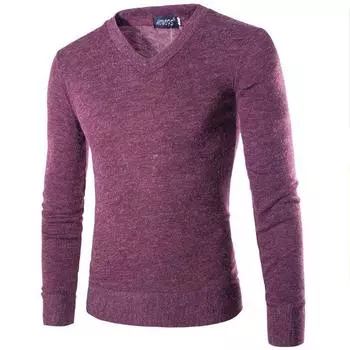 Men Sleeve Long Vneck Knitted Cardigan Pullover Warmer Jumper Sweater Shirt Top L