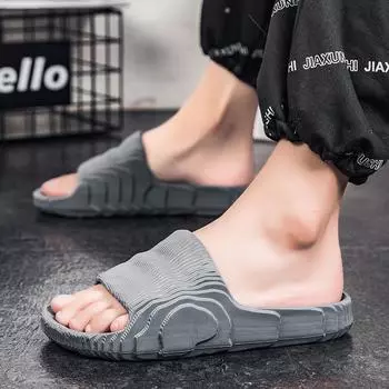 Men Slipper for Home Platform Beach Slippers Women Non-slip Bath Slippers Outdoors Man 2024 Summer Shoes Unisex Indoor Slippers 30-31 белый