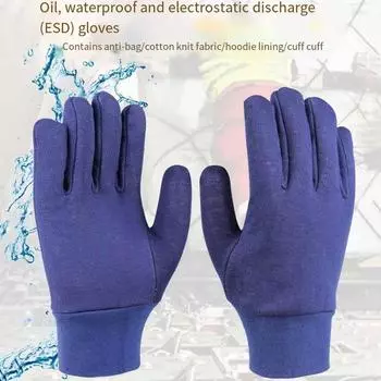 Men Work Warmth Gloves Soft Flannelette Driver Farm Garden Welding Security Protection Safety Mechanic Glove зелёный